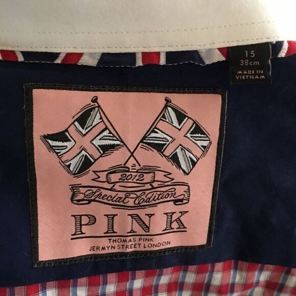 Pink dress shirt size 15 - Picture 3 of 4